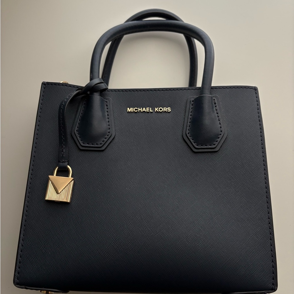 Michael Kors Black Leather Tote Bag